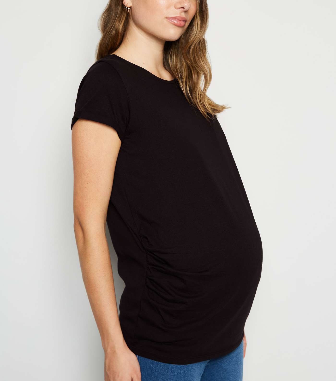 Maternity Black Short Sleeve T-Shirt