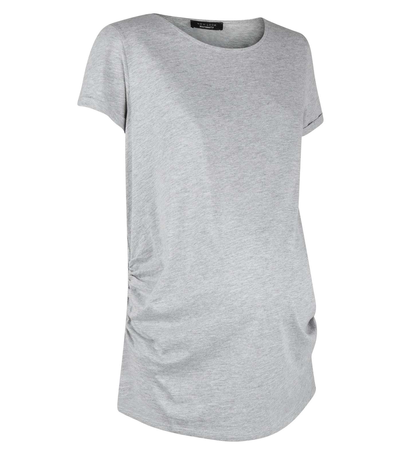 Maternity Grey Short Sleeve T-Shirt Image 4