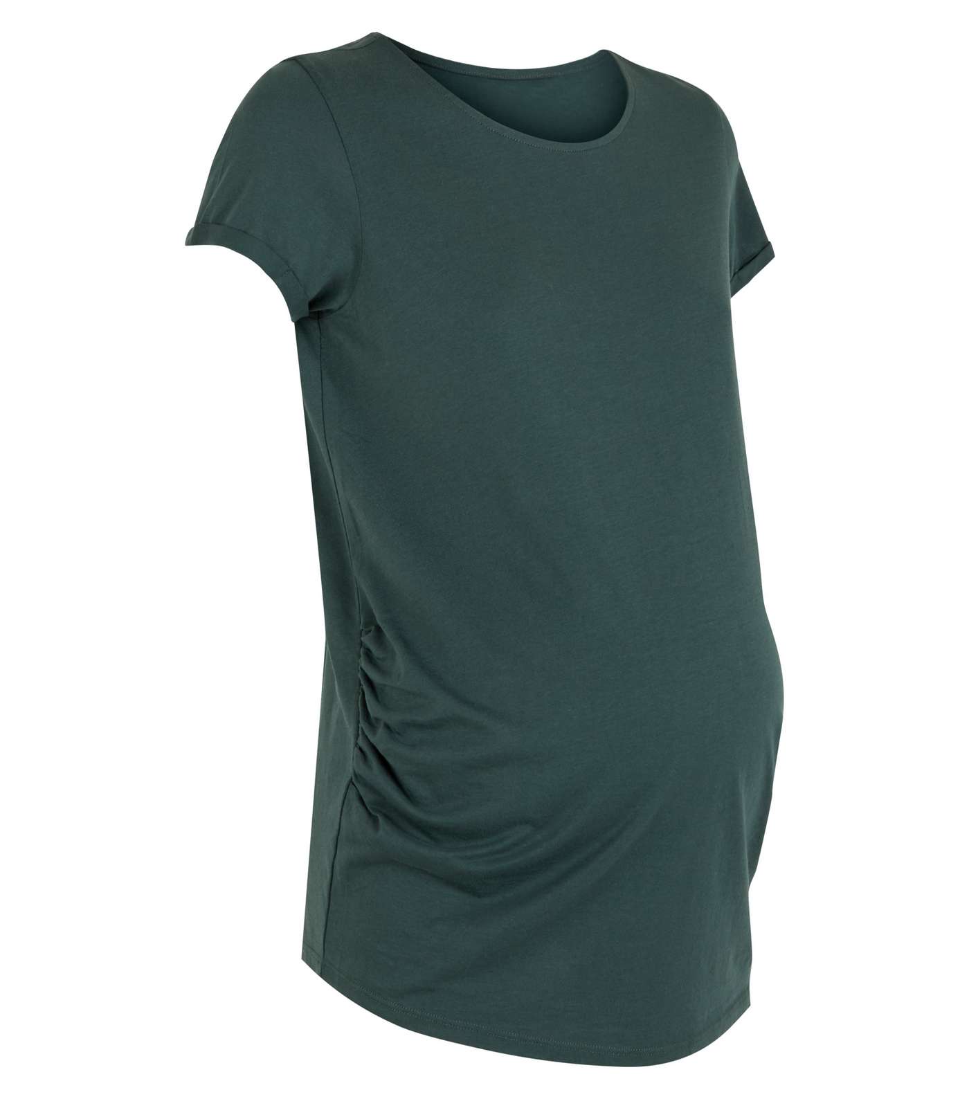 Maternity Dark Green Short Sleeve T-Shirt  Image 4