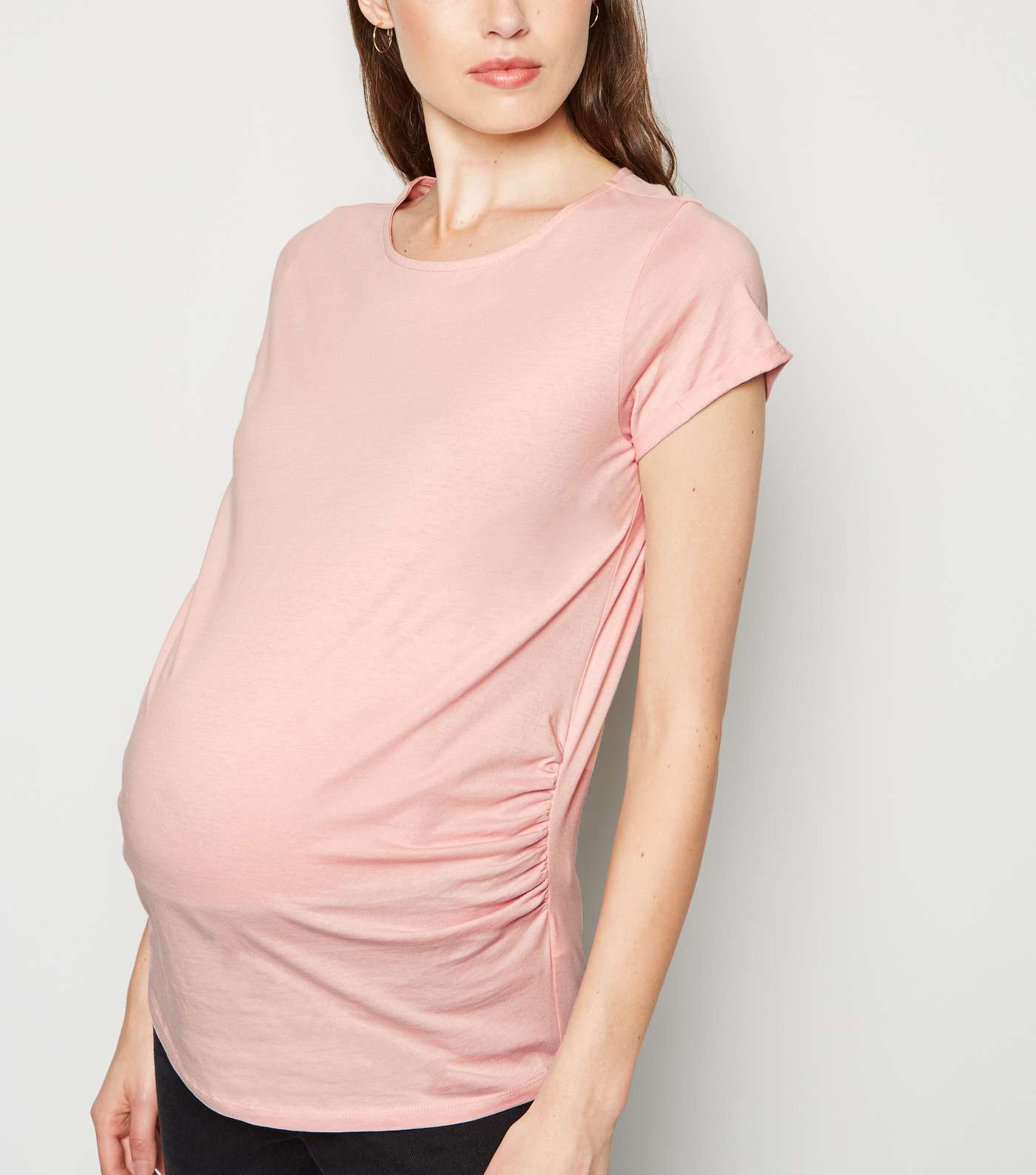 Maternity Pale Pink Short Sleeve T-Shirt
