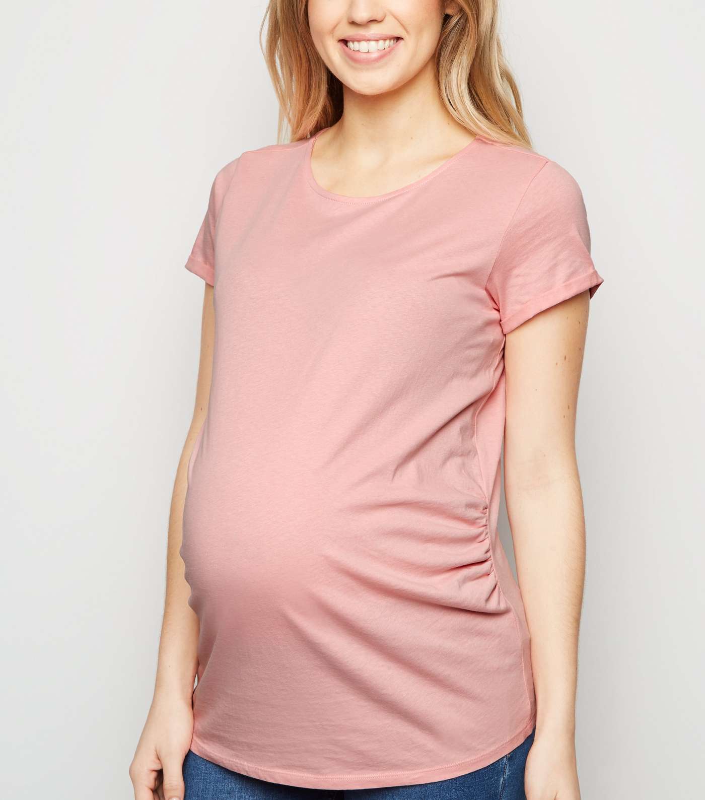 Maternity Mid Pink Short Sleeve T-Shirt