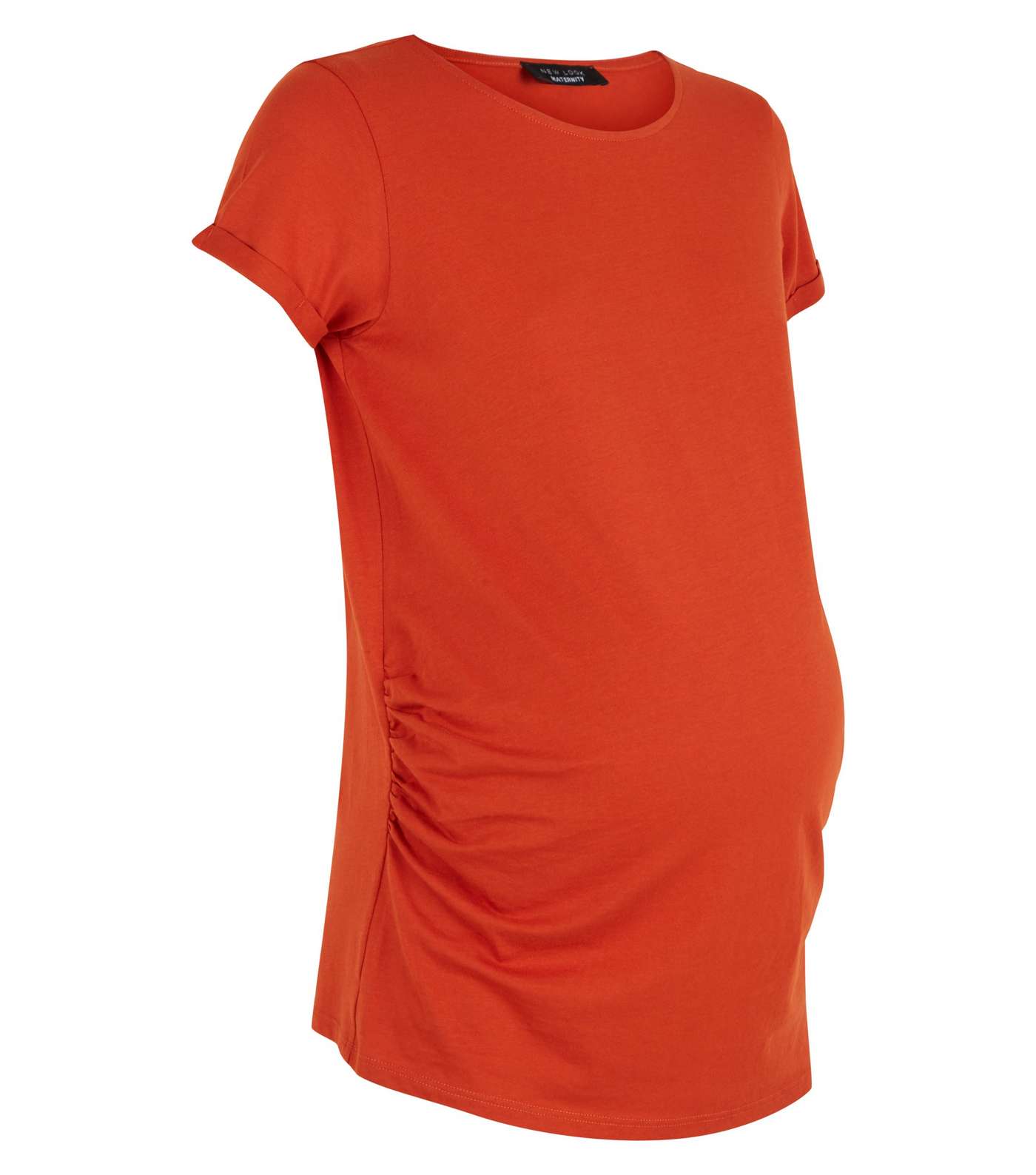 Maternity Orange Short Sleeve T-Shirt  Image 4