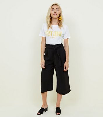 Wide leg culottes petite