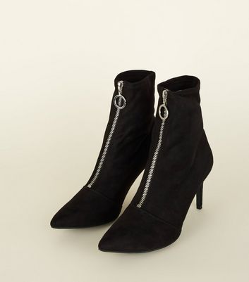 zip front sock boots