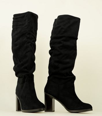 new look ladies knee high boots