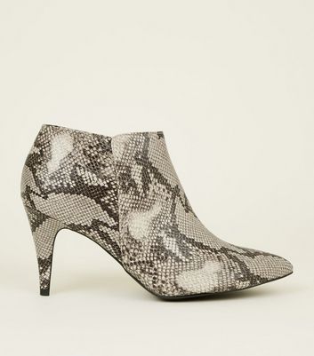 snakeskin shoe boots