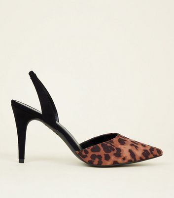 leopard print slingback