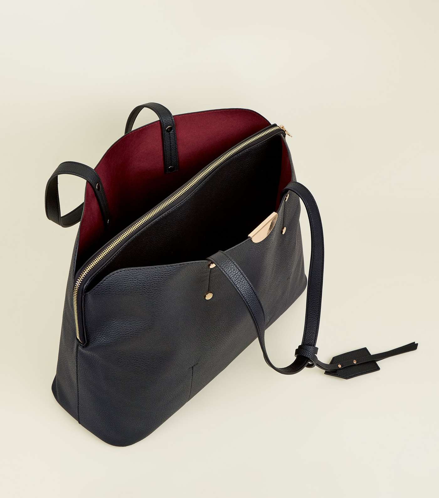 Black Laptop Shopper Bag Image 4