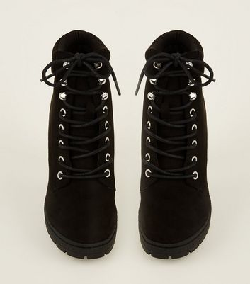 block heel hiker boots