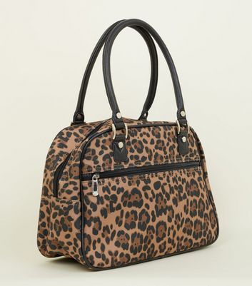 leopard print cabin bag