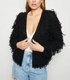 Black Loop Knit Cardigan New Look Black Loop Knit Cardigan New Look