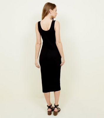 new look ribbed midi dress