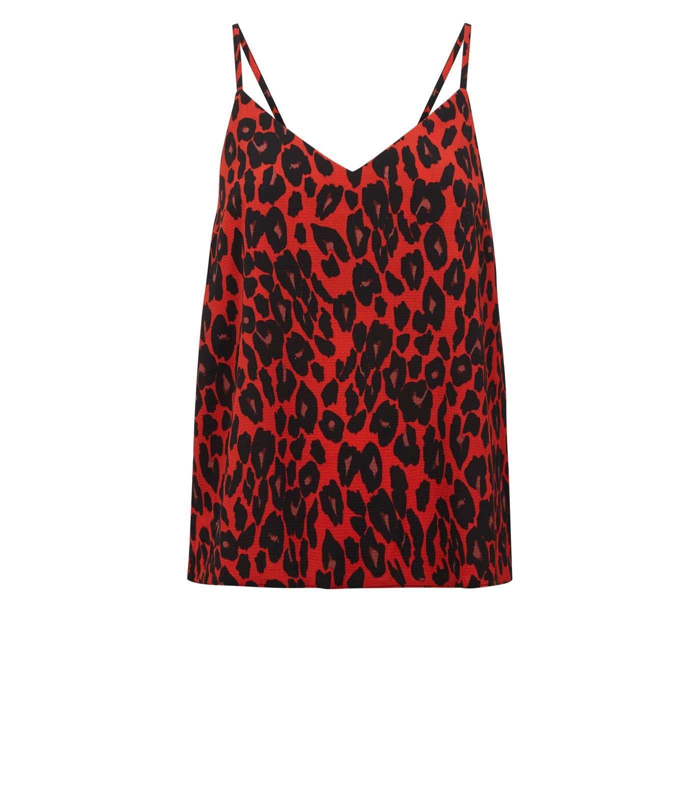 Red Leopard Print Cami Top Image 4