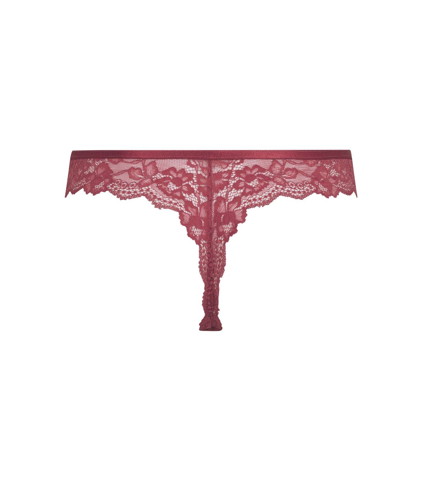 Deep Pink Lace Binded Thong  Image 5