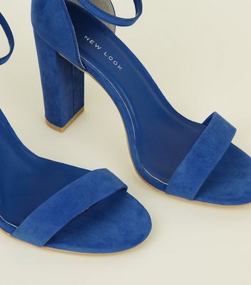 Navy blue heels hot sale new look