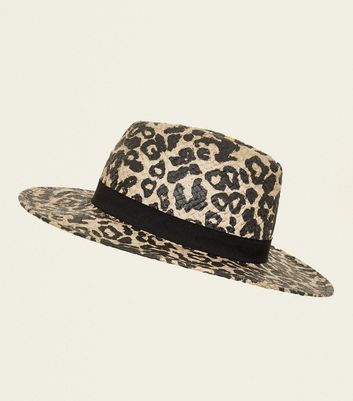 leopard fedora hat