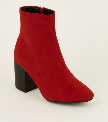 new look high heel ankle boots