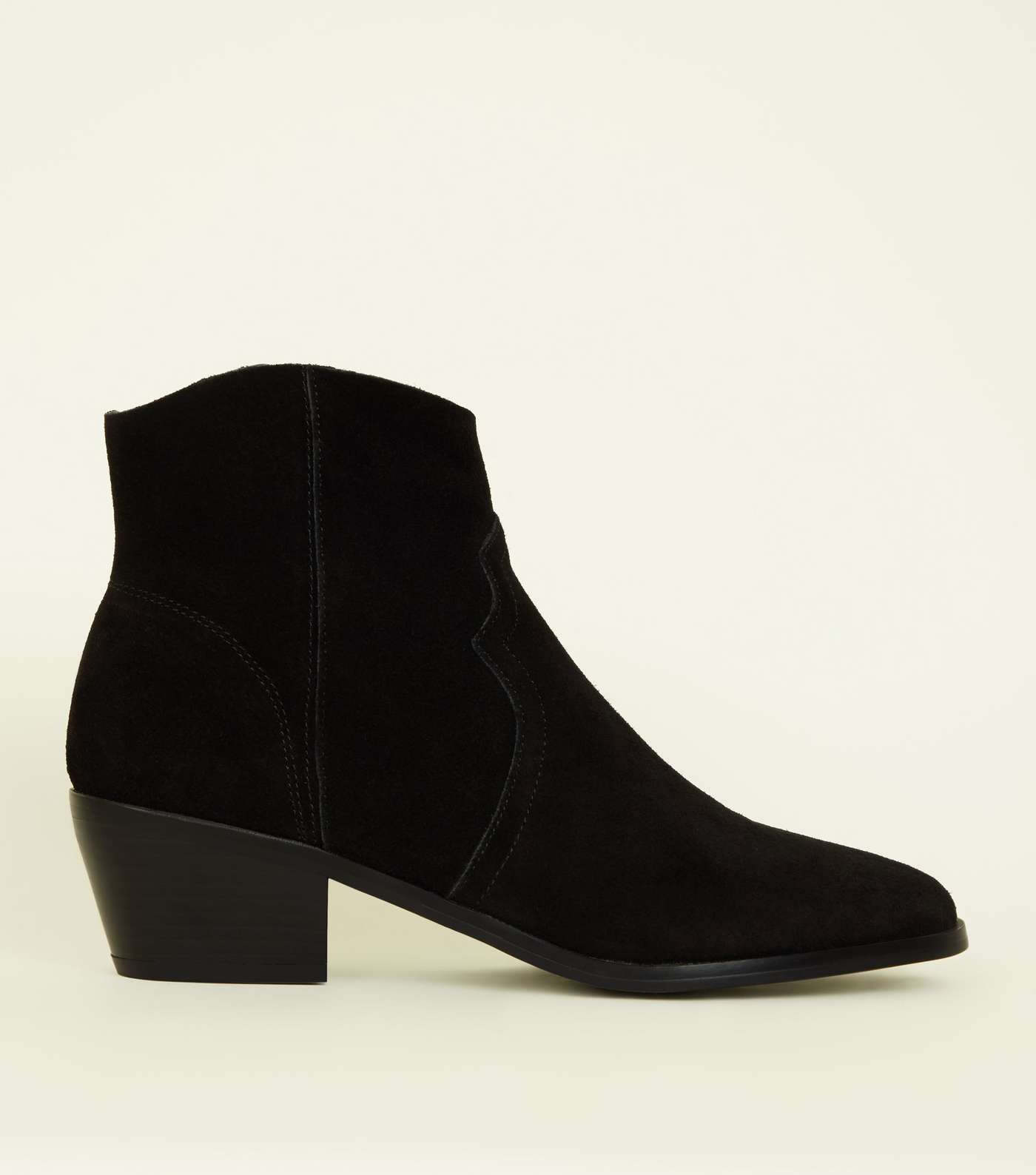 Black Suede Western Boots
