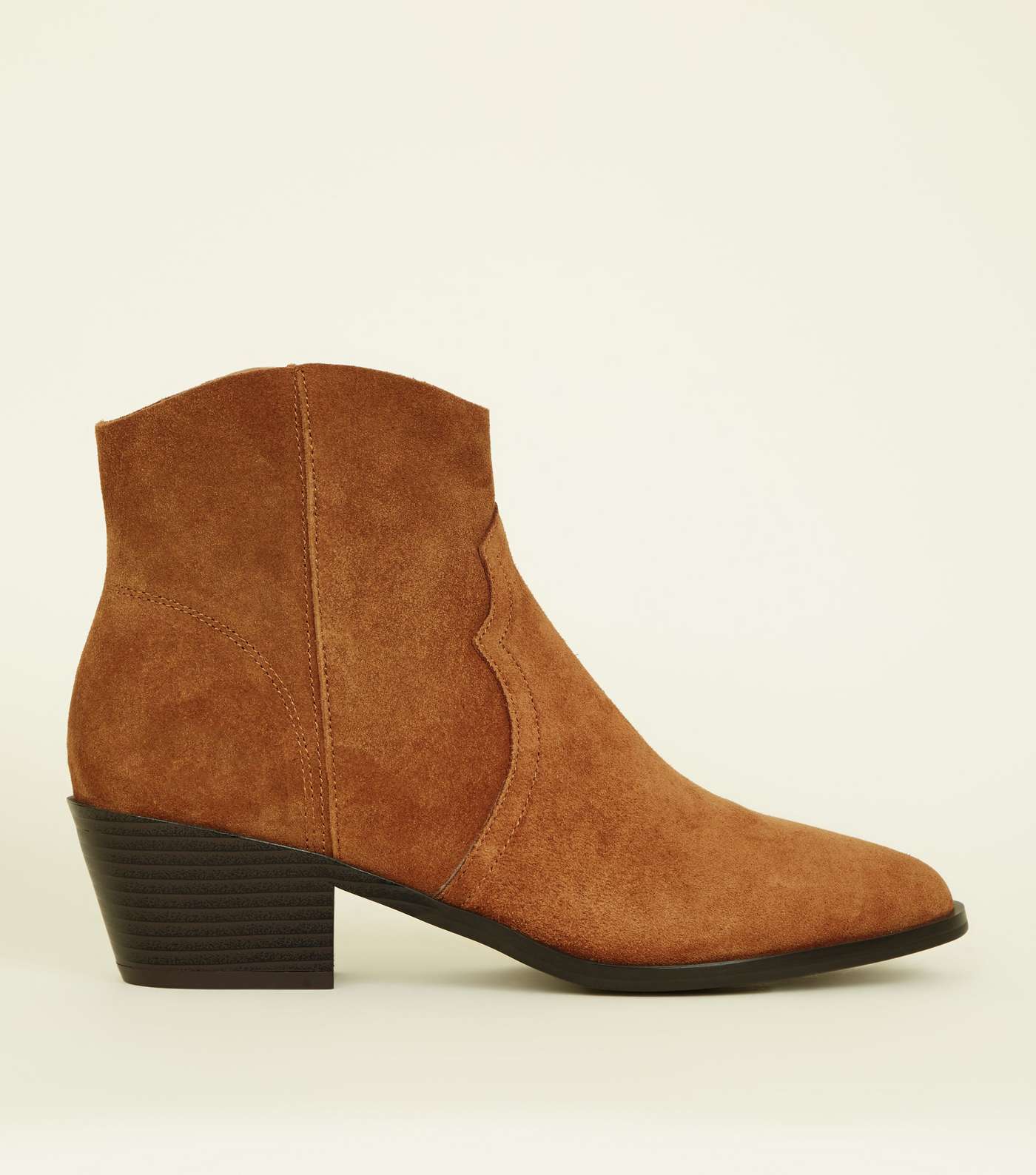 Tan Suede Western Boots