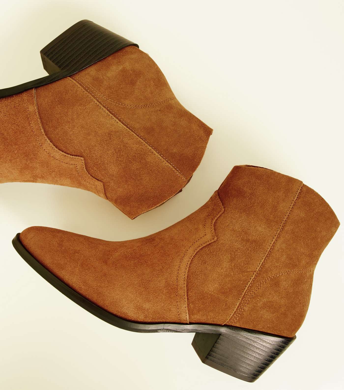 Tan Suede Western Boots Image 3