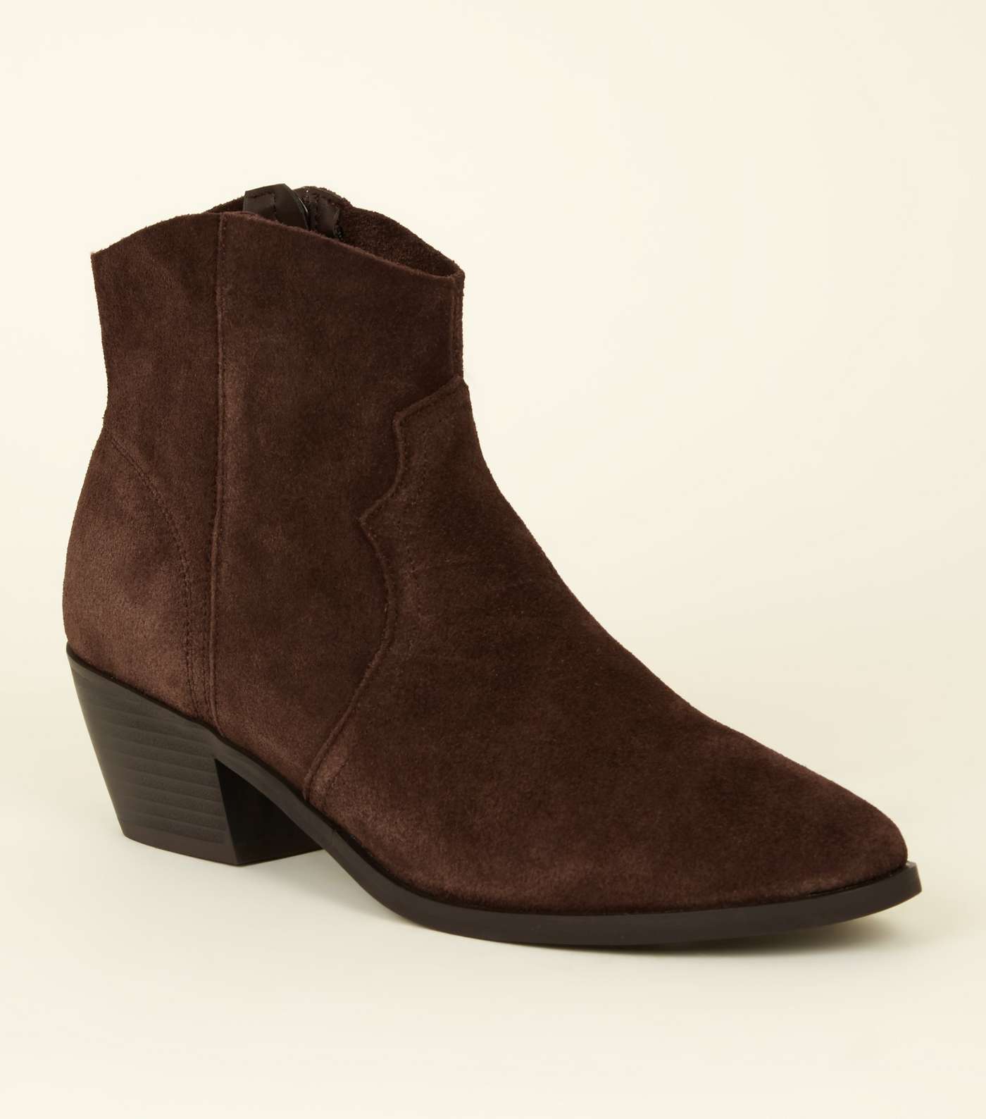Brown Suede Western Boots