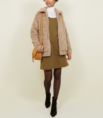 New look teddy on sale fur bomber jacket