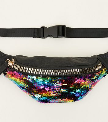 sequin bum bag