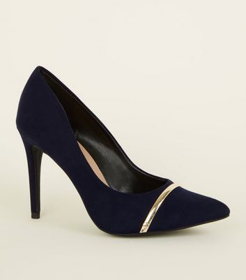 escarpin cuir bleu