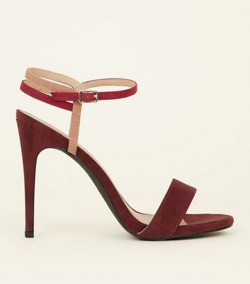 Sandales à Talons Aiguilles NEW LOOK - Couleur Fauve (beige Rosé) - Pointue - Taille UK 6 - Neuf Avec Boîte