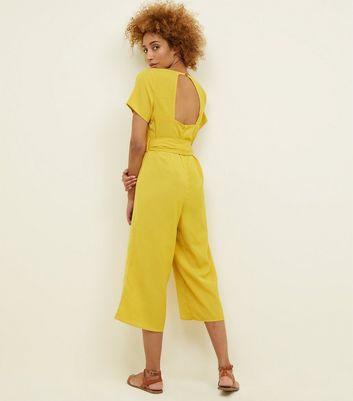 new look mustard jumpsuit