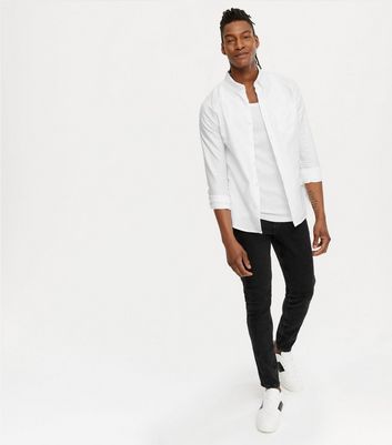 white cotton oxford shirt