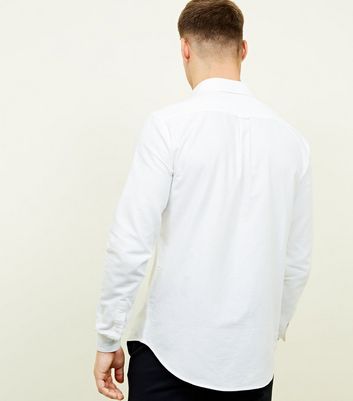 white cotton oxford shirt