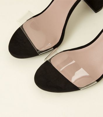 new look clear block heels