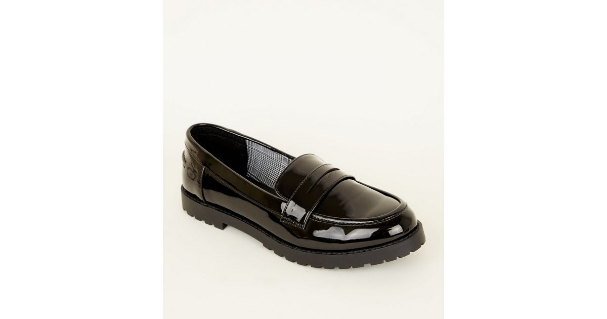 newlook chunky loafers