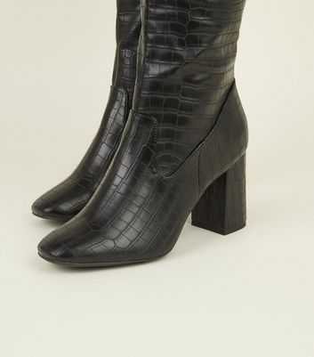 bottes noires hautes