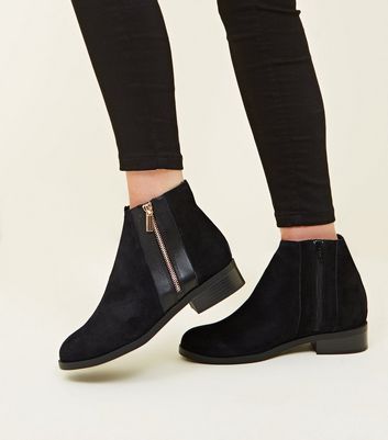 womens wide fit black boots
