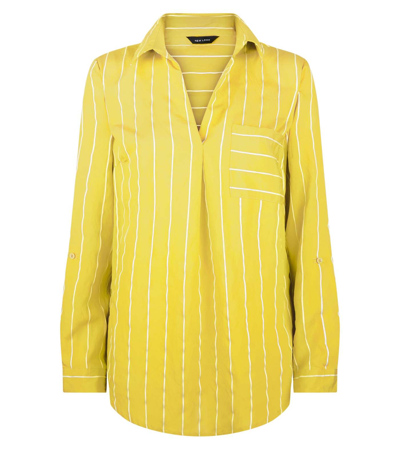Yellow Stripe Overhead Shirt Image 4