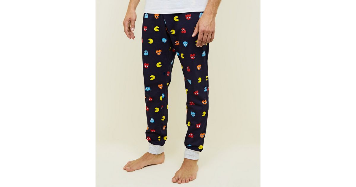 Multicoloured PAC-MAN Pyjama Joggers | New Look