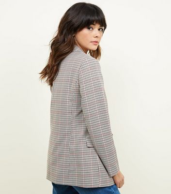 brown check jacket womens