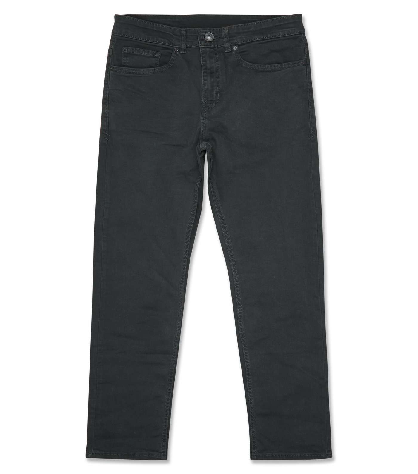 Dark Grey Ankle Grazer Slim Jeans Image 4