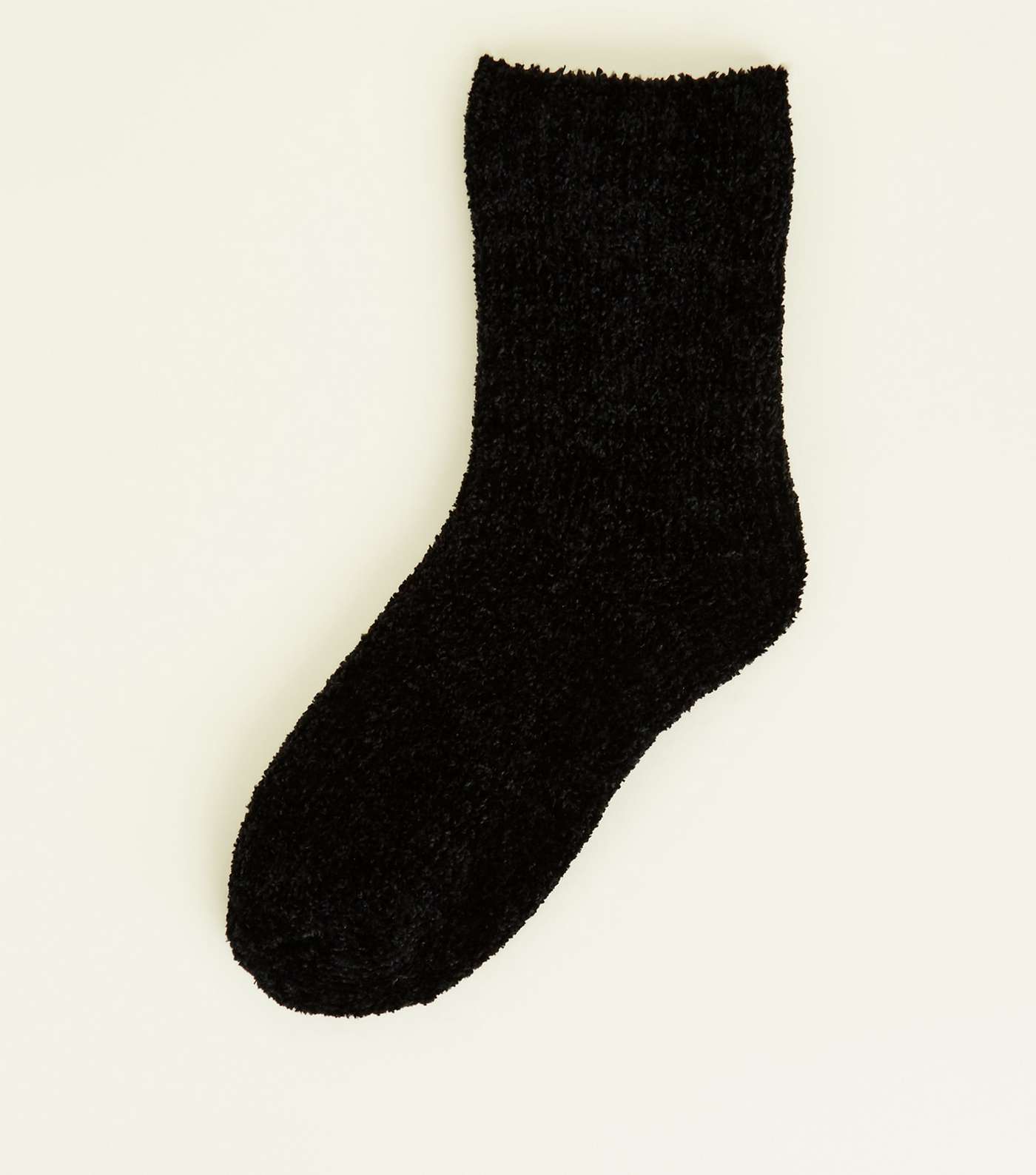 Black Chenille Socks