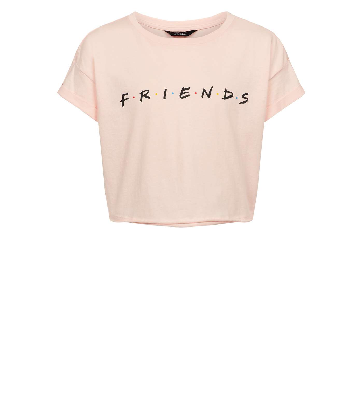 Girls Pale Pink Friends Logo T-Shirt Image 4