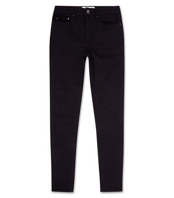 Image of Black Dark Wash Super Skinny Stretch Jeans New Look