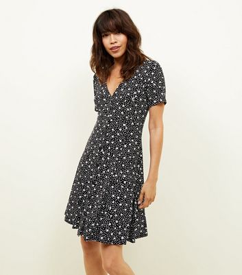 new look black tea dress