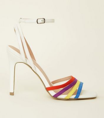 rainbow strap sandals