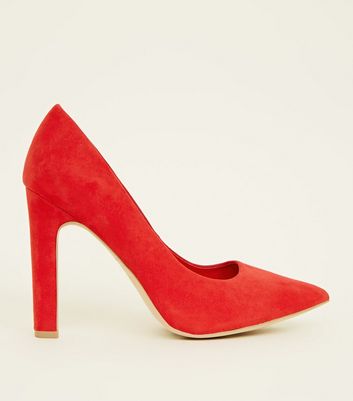 New look wide hot sale fit red shoes