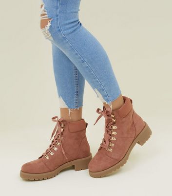 Pink boots outlet new look