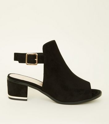 closed toe block heels wide fit