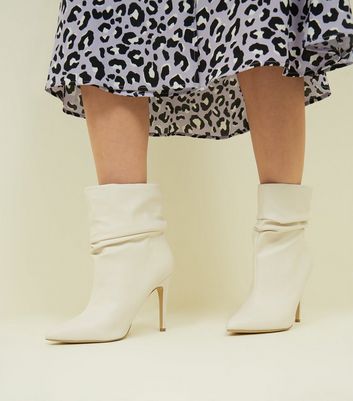 cream slouch boots