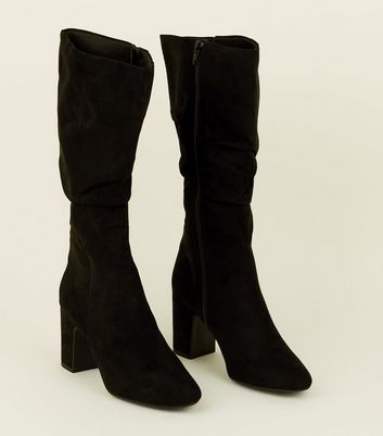 new look knee high boots wide fit